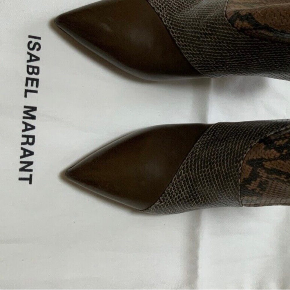 ISABEL MARANT Leather Ankle Boots EU 38 US 8 - Picture 7 of 7